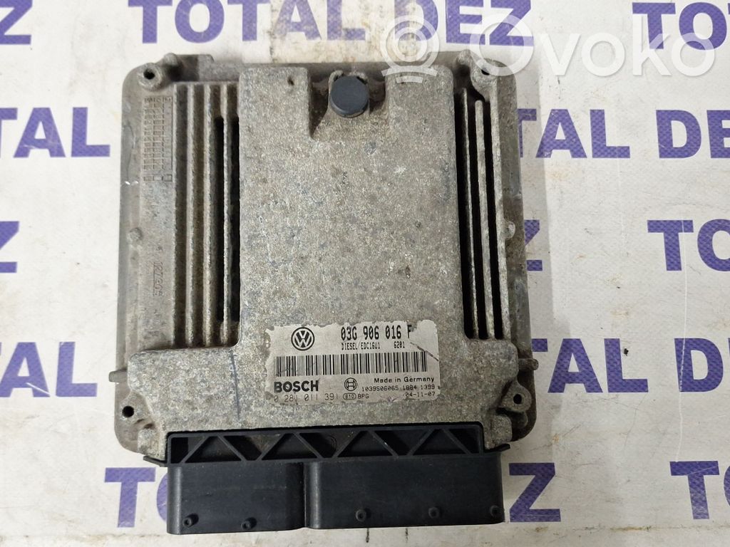 Engine control unit/module   03G906016F,0281011391,1039S06065