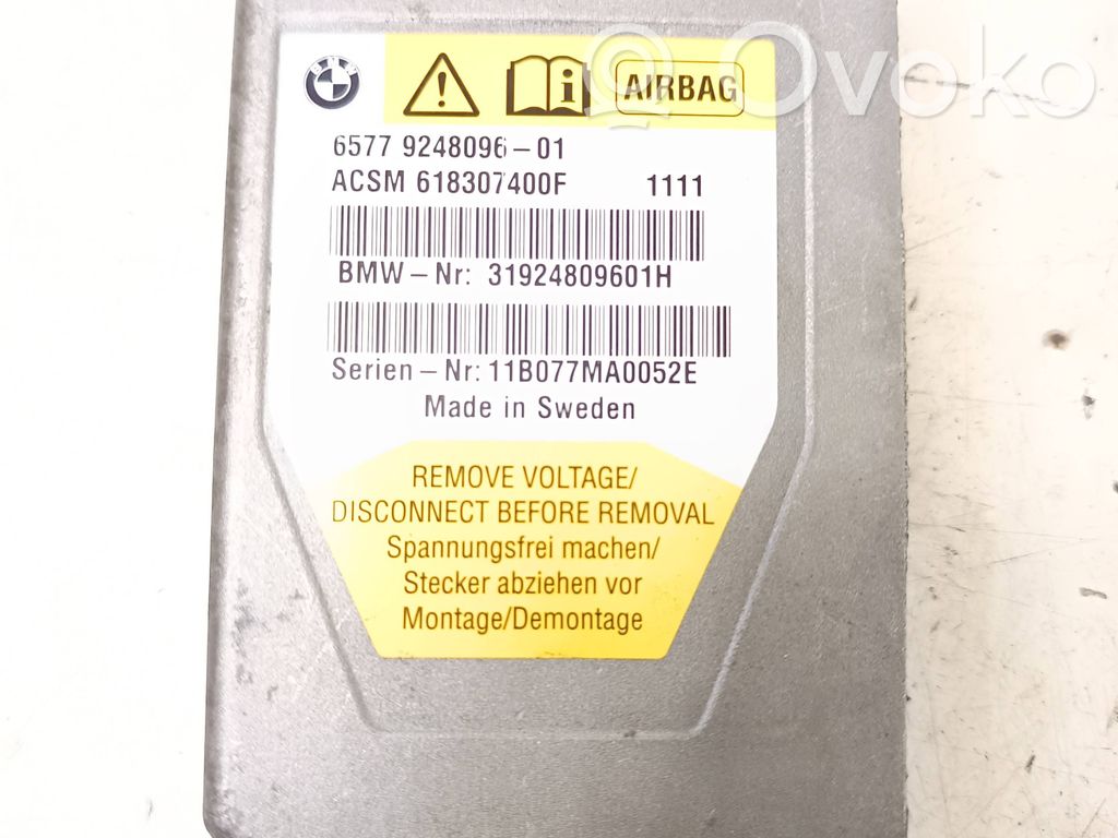 BMW 5 F10 F11 Sterownik / Moduł Airbag 