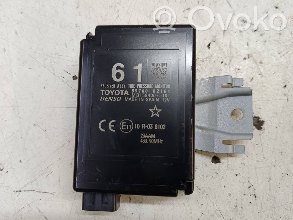 Toyota Auris E180 Sterownik / Moduł kontroli ciśnienia w oponach 