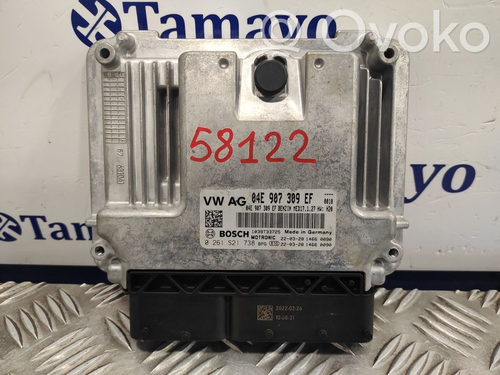 Engine control unit/module   0261S21738,MED17127,04E907309EF