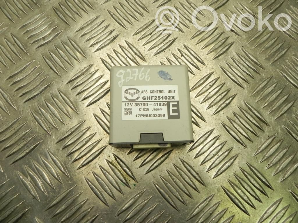 Other control units/modules   GHF25102X,G2766,G2766