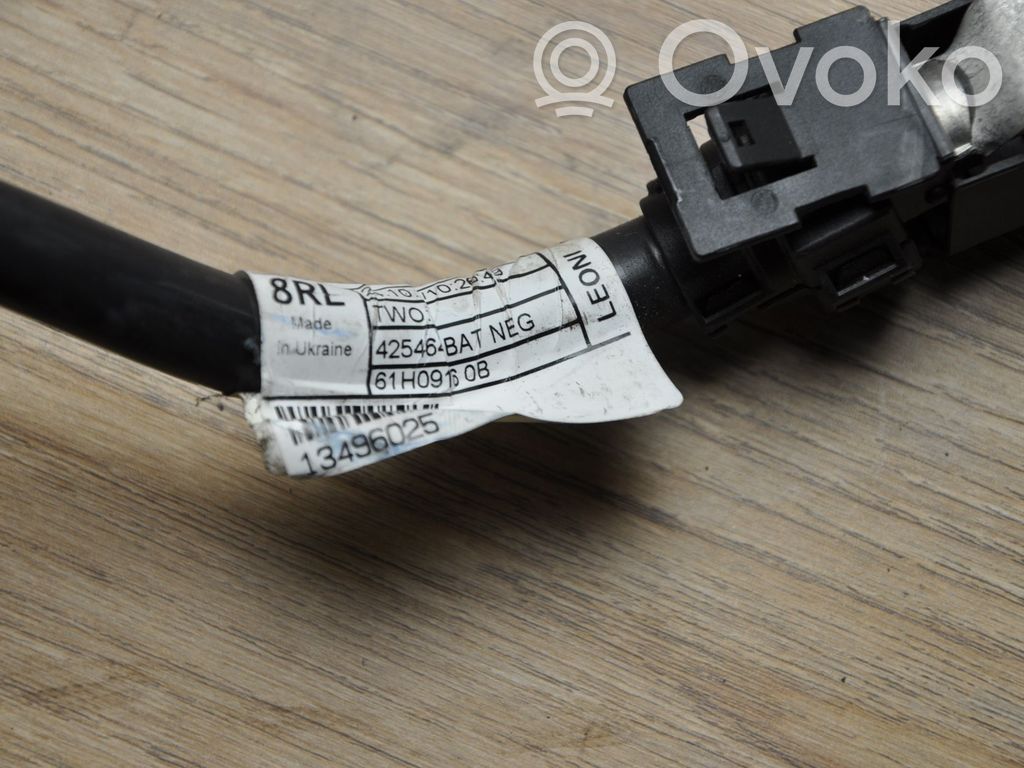 Opel Astra K Negative earth cable (battery) 