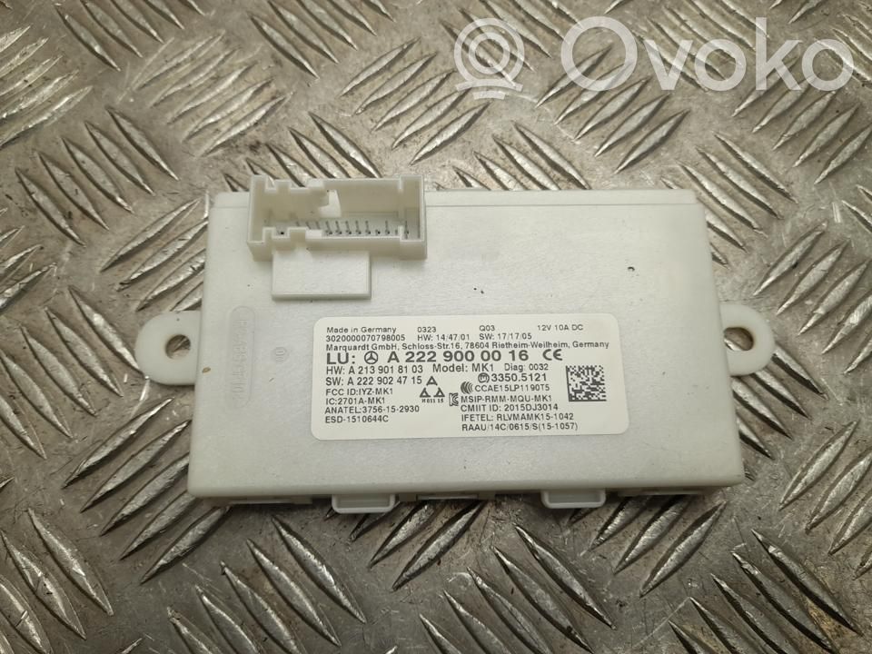 Mercedes-Benz E W238 Unitate/modul de control fără cheie (KESSY) 
