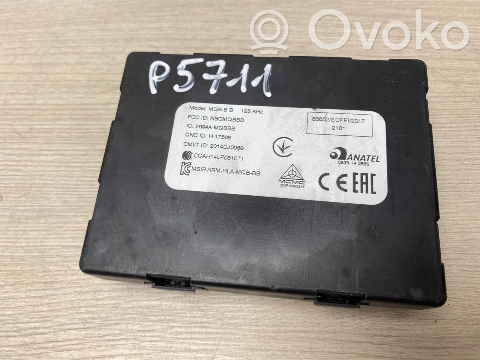 Volkswagen PASSAT B8 Keyless (KESSY) go control unit/module 