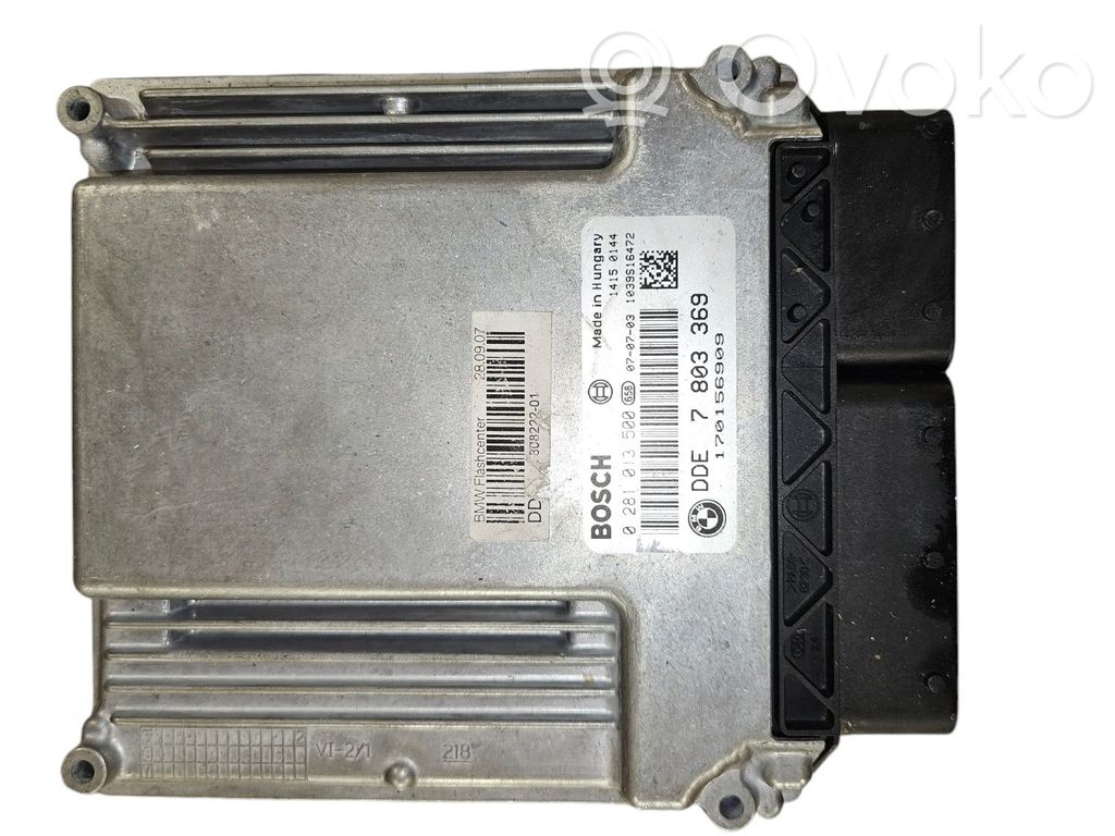 BMW 7 E65 E66 Dzinēja vadības bloks 