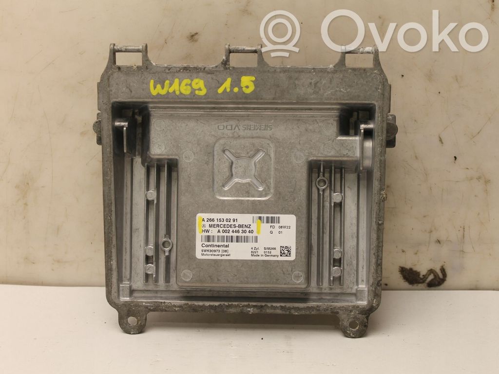 Mercedes-Benz A W169 Calculateur moteur ECU 