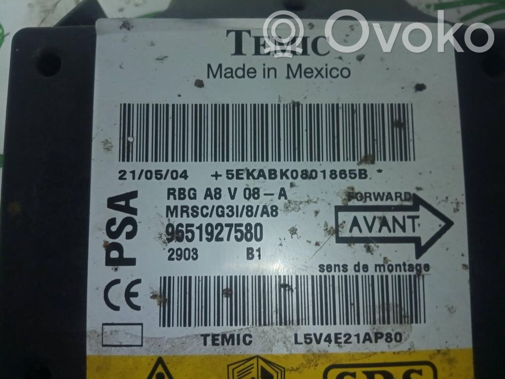Citroen C3 Unidad de control/módulo del Airbag 