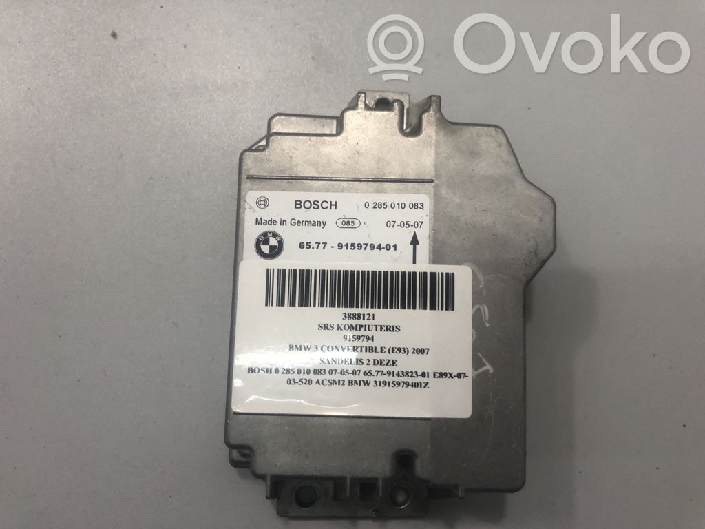 Unidad de control/módulo del Airbag   9159794