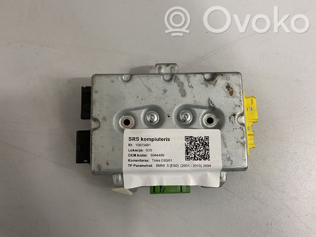 BMW 5 E60 E61 Airbag control unit/module 
