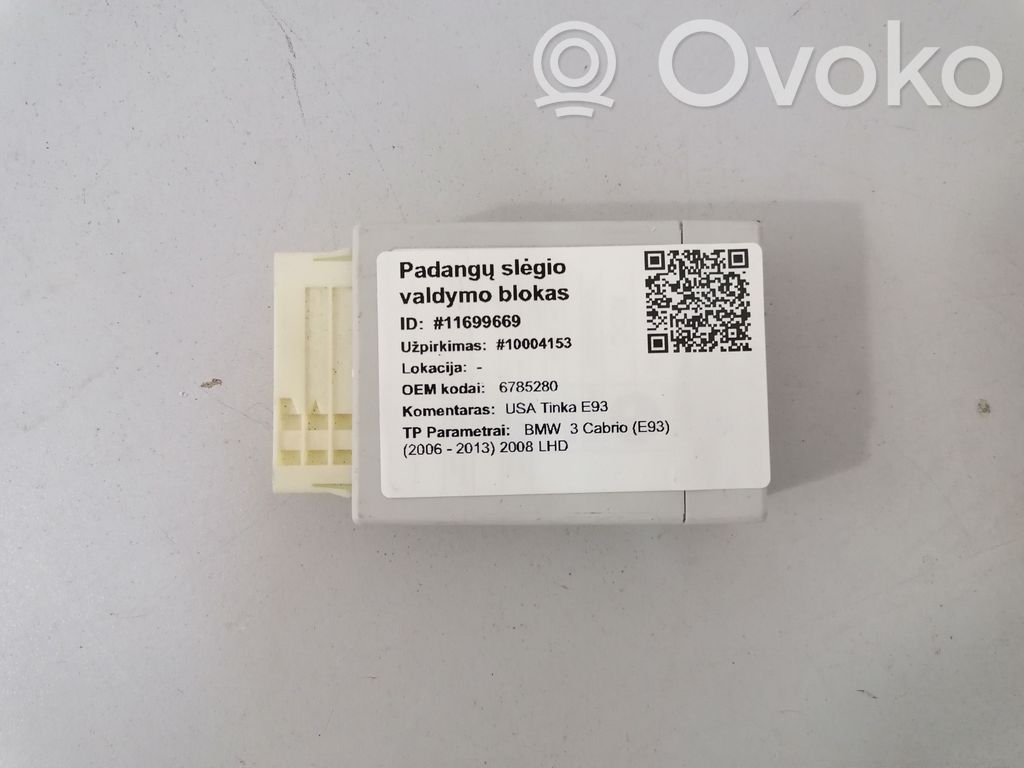 BMW 3 E92 E93 Riepu spiediena kontroles bloks 