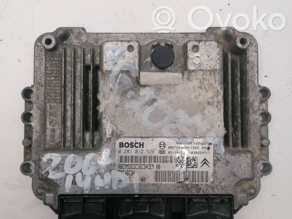 Peugeot 207 Engine control unit/module 