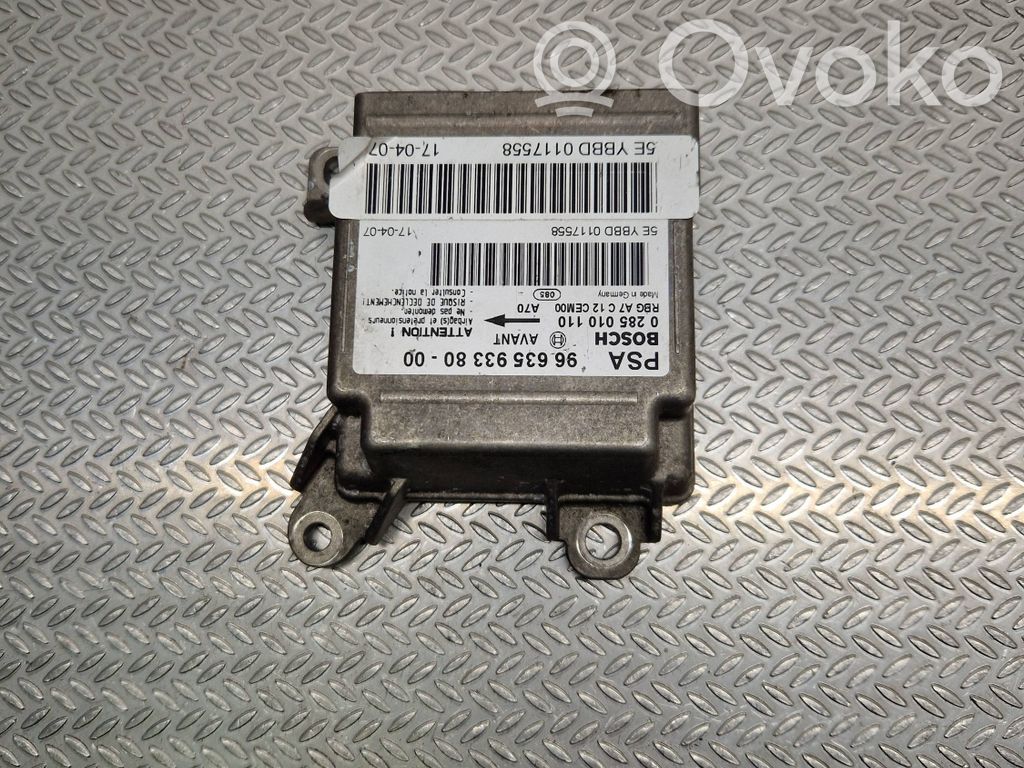 Peugeot 207 Oro pagalvių valdymo blokas 