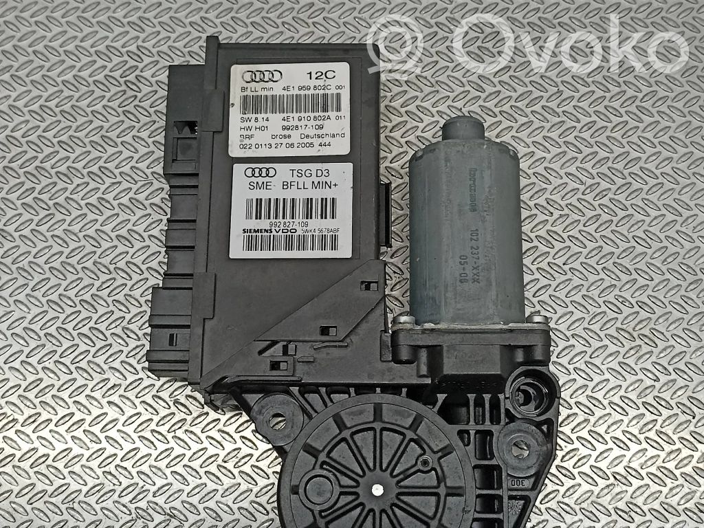 Audi A8 S8 D3 4E Rear door window regulator motor 