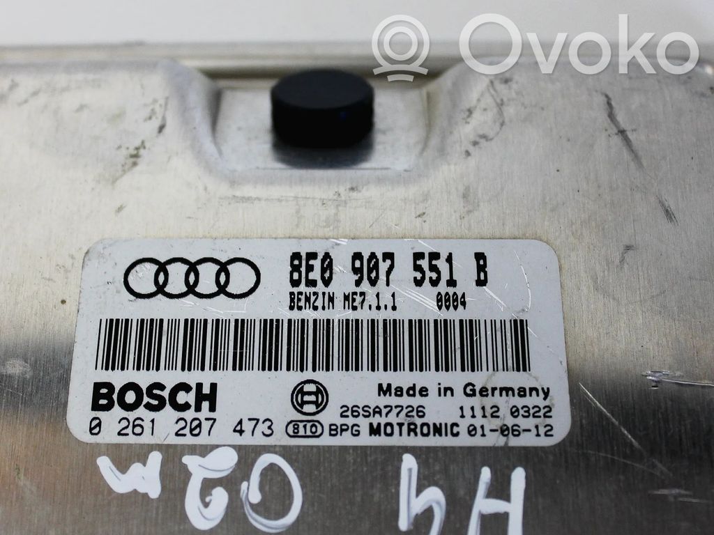 Audi A4 S4 B6 8E 8H Calculateur moteur ECU 
