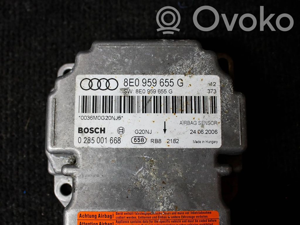 Audi A4 S4 B7 8E 8H Unitate/modul de comandă airbaguri 