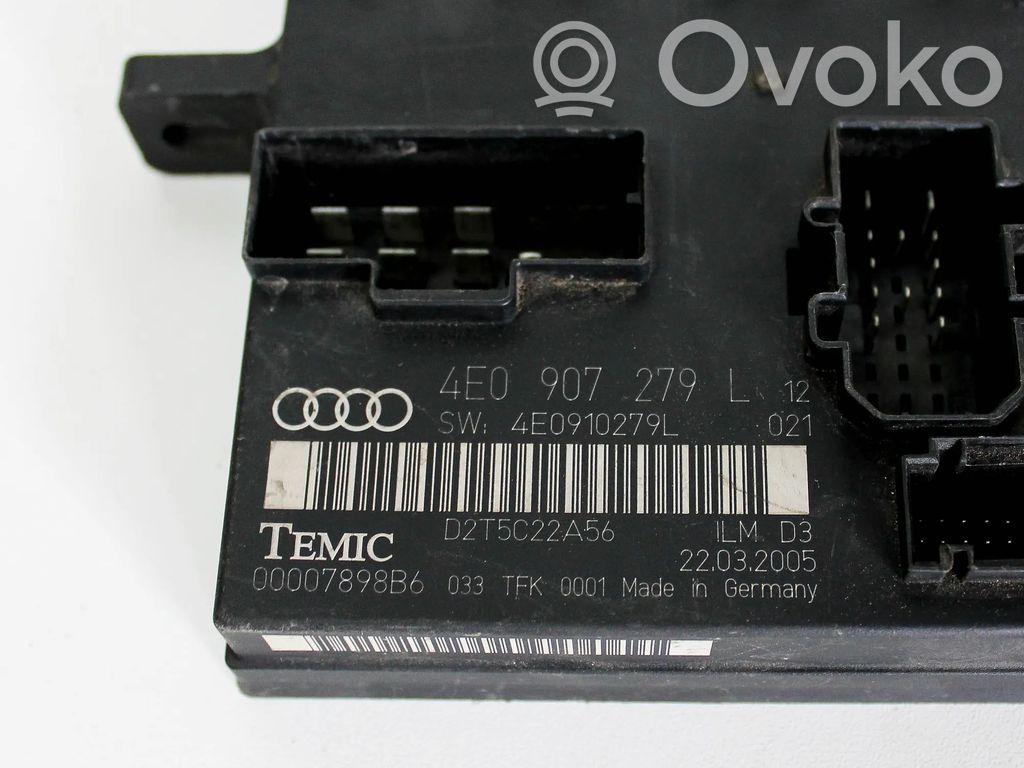 Audi A8 S8 D3 4E Central body control module 