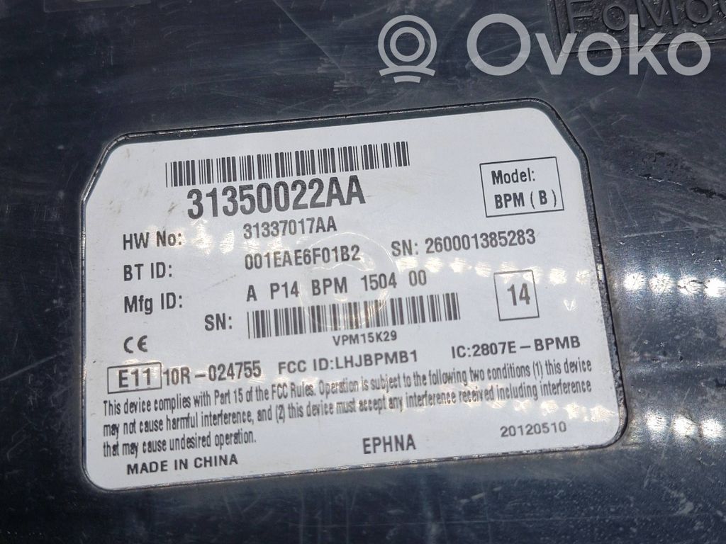 Volvo C30 Komforto modulis 
