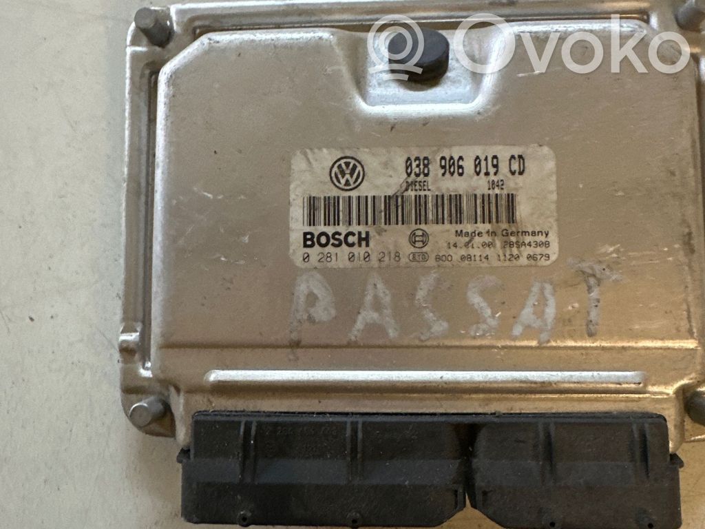 Engine control unit/module   038906019CD,0281010214