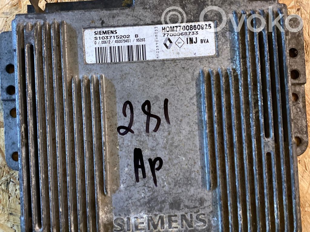Renault Laguna I Engine control unit/module 