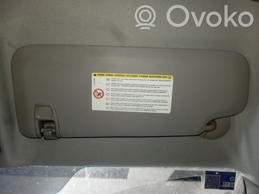 Opel Astra H Sun visor 