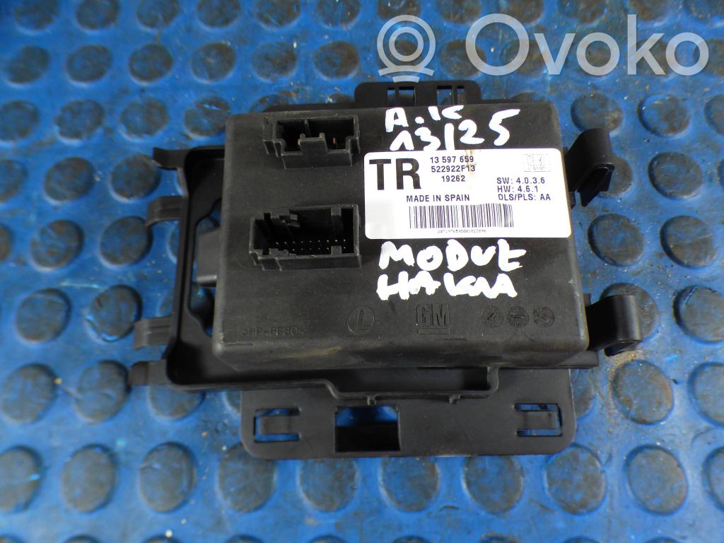 Opel Astra K Tow bar trailer control unit/module 