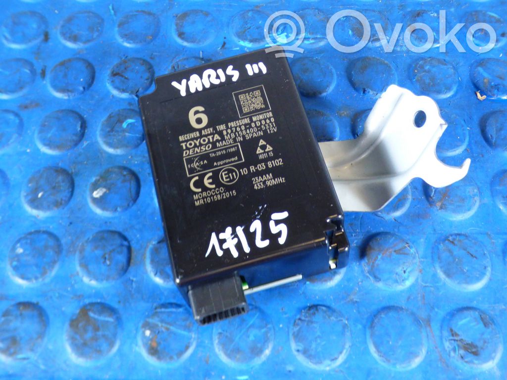 Toyota Yaris Tire pressure control unit 