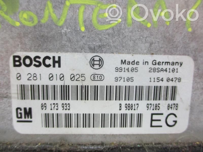 Opel Frontera B Engine control unit/module 