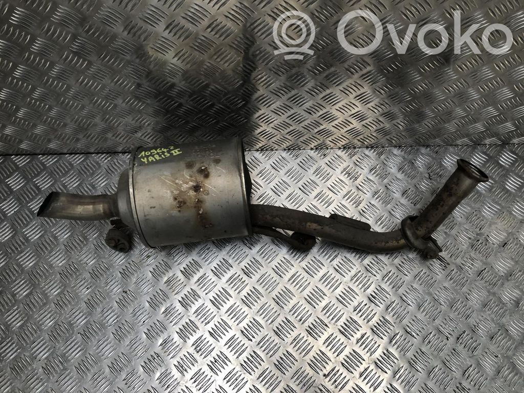 Toyota Yaris Marmitta/silenziatore posteriore tubo di scappamento