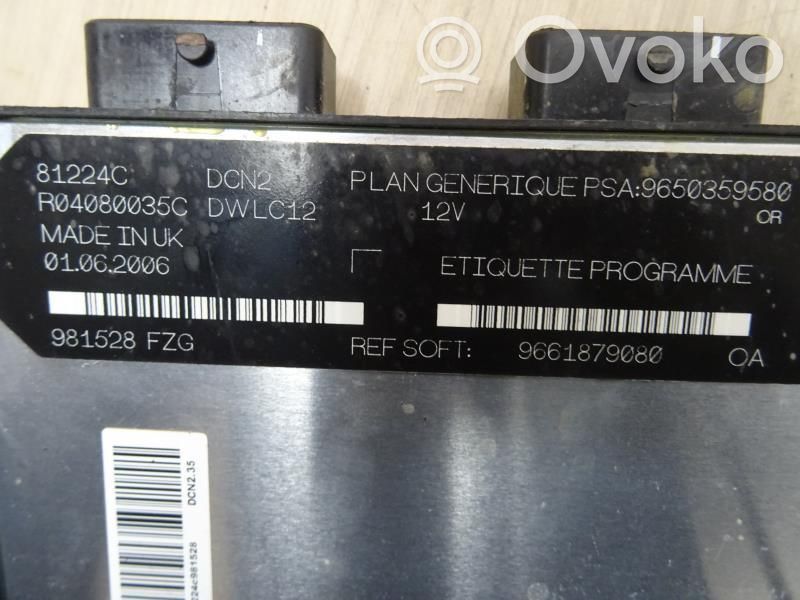 Citroen Berlingo Engine control unit/module 