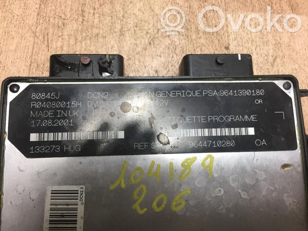 Peugeot 206 Engine control unit/module 