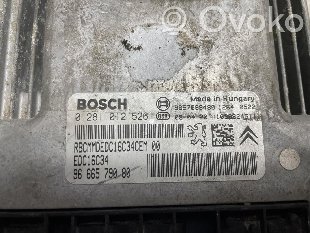 Peugeot 206+ Engine control unit/module 