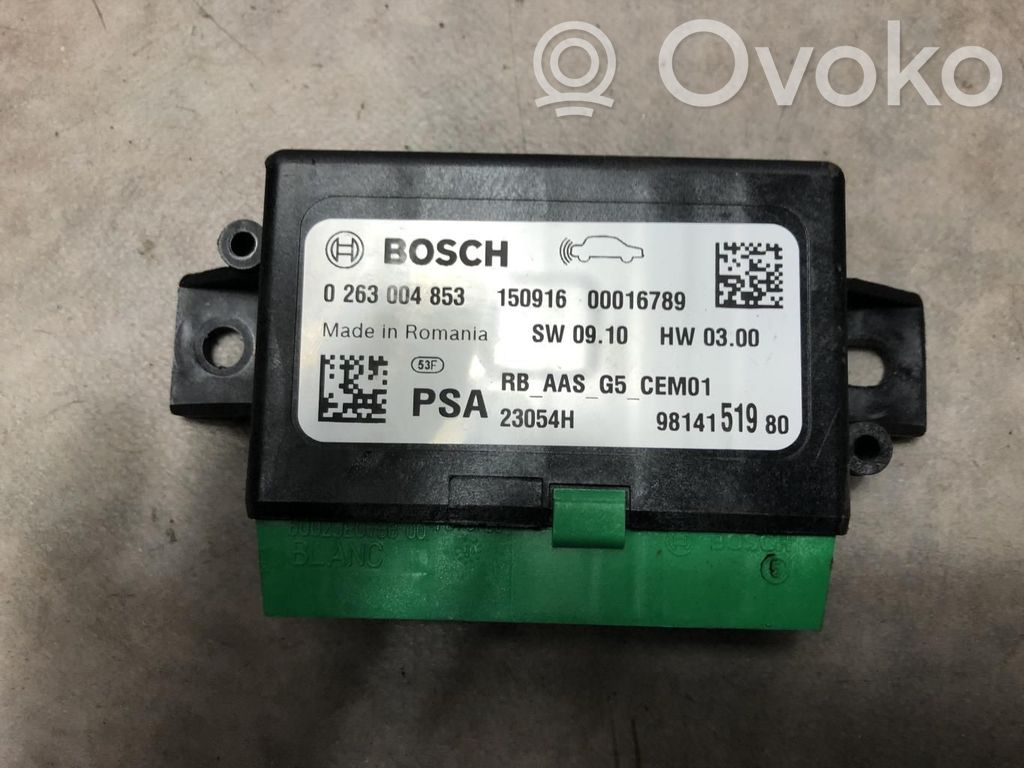 Pysäköintitutkan (PCD) ohjainlaite/moduuli