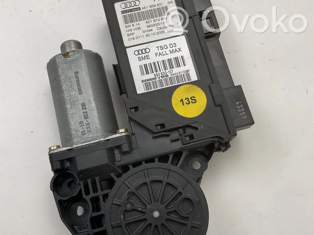 Audi A8 S8 D3 4E Front door window regulator motor 