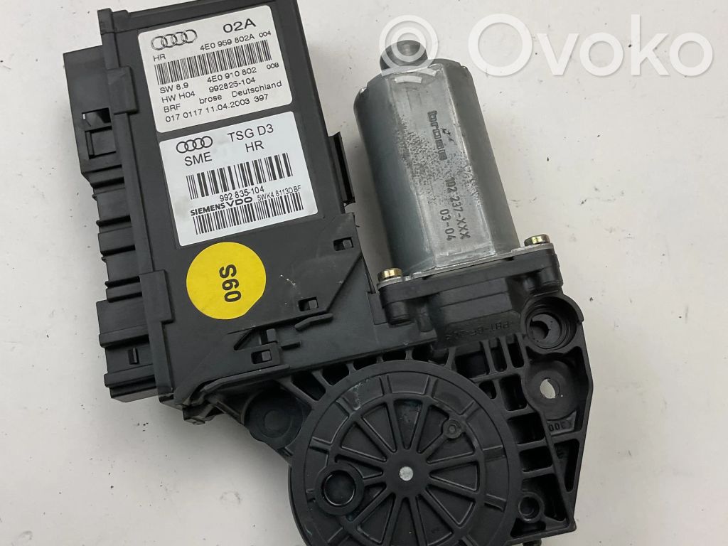 Audi A8 S8 D3 4E Motor macara geam ușă spate 