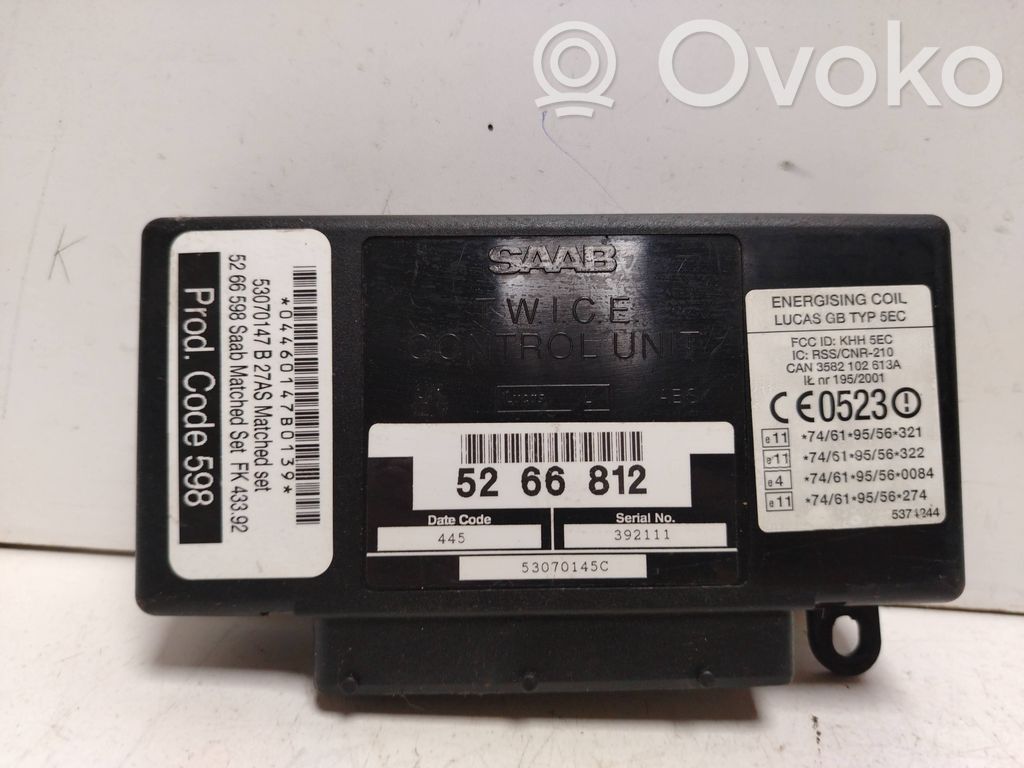 Saab 9-5 Comfort/convenience module 