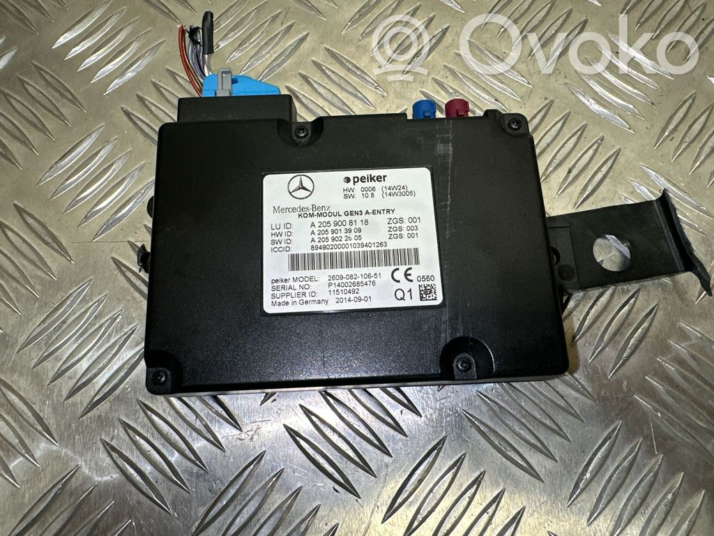 Mercedes-Benz C W205 Unidad de control/módulo de bluetooth 