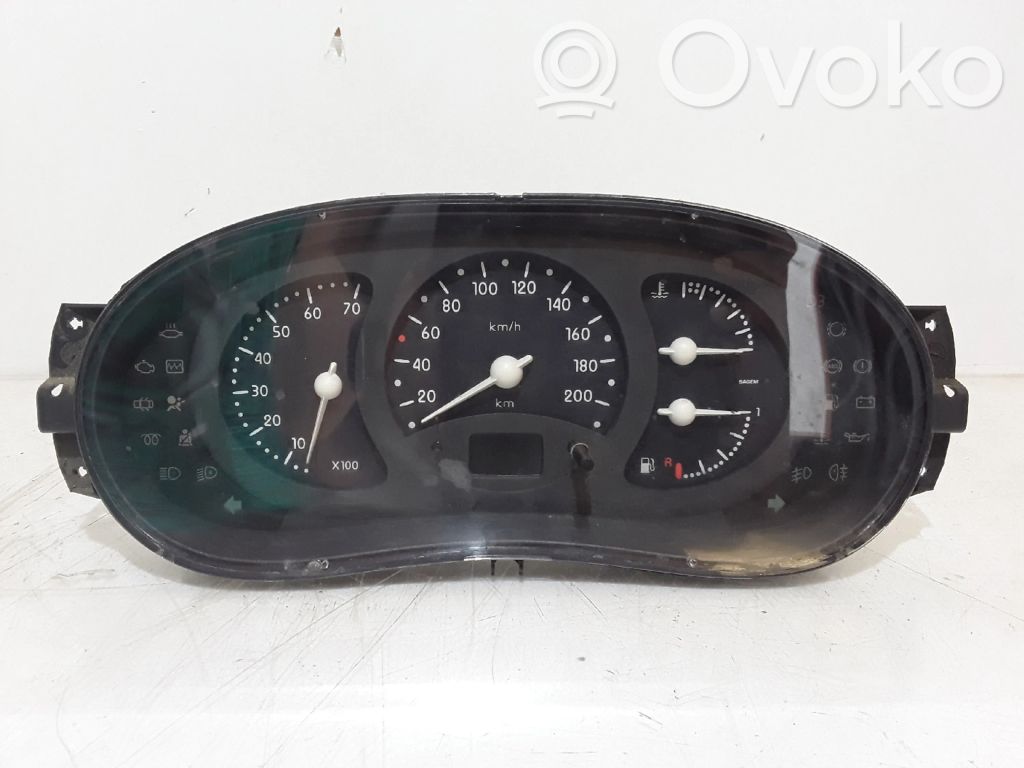 Renault Clio II Speedometer (instrument cluster) 