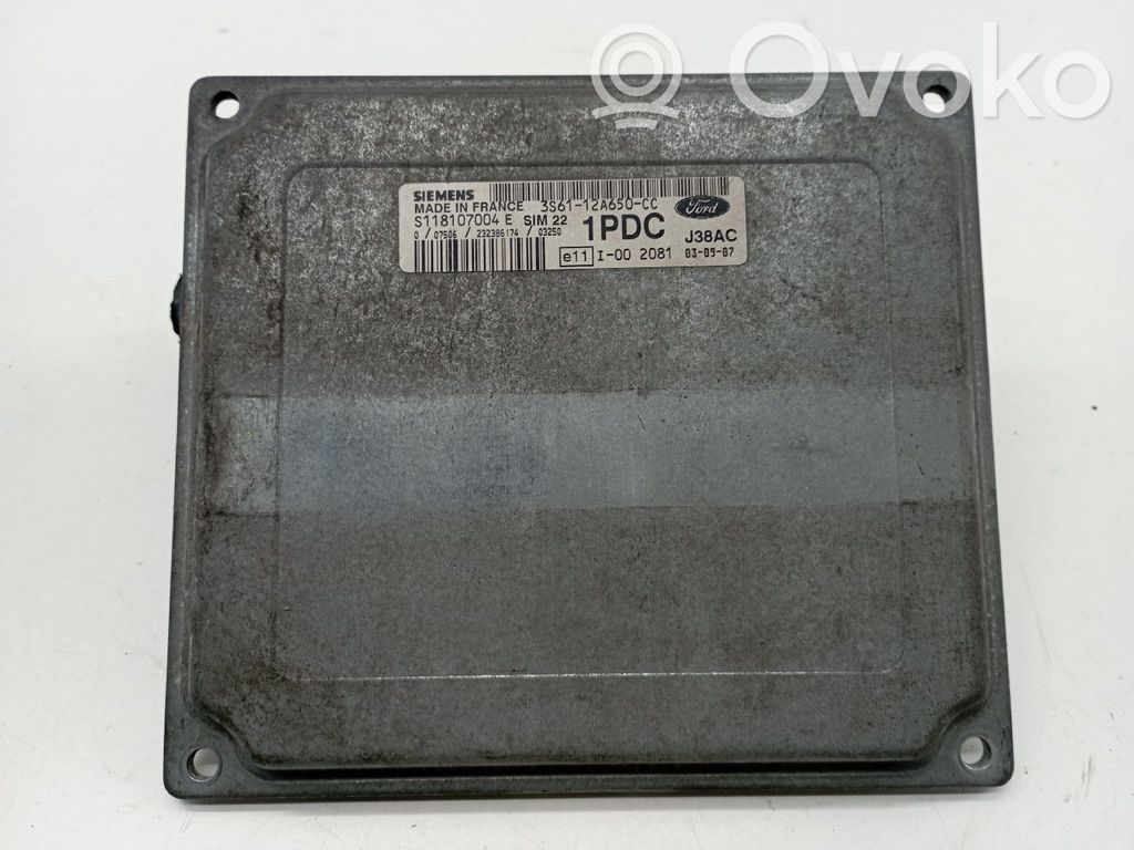 Moottorin ohjainlaite/moduuli   3S6112A650,S118107004,S118325001