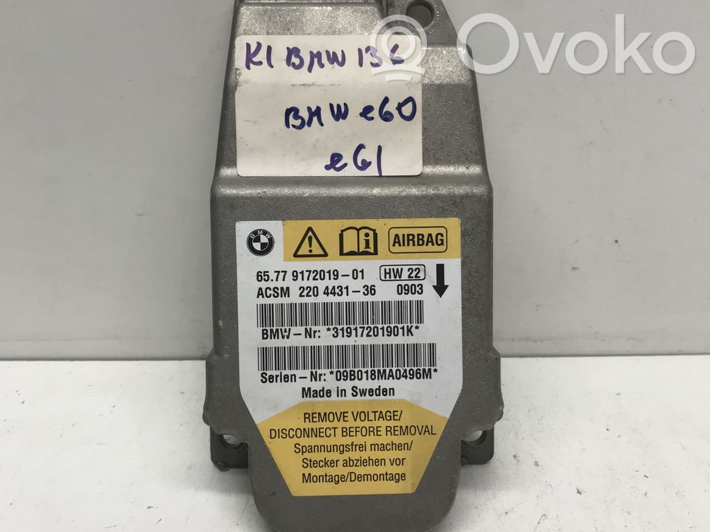 Unidad de control/módulo del Airbag   6577917201901,220443136