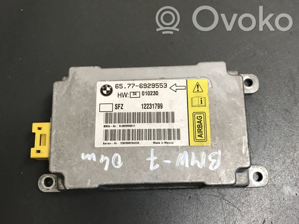 Airbag control unit/module   6929553,12231799