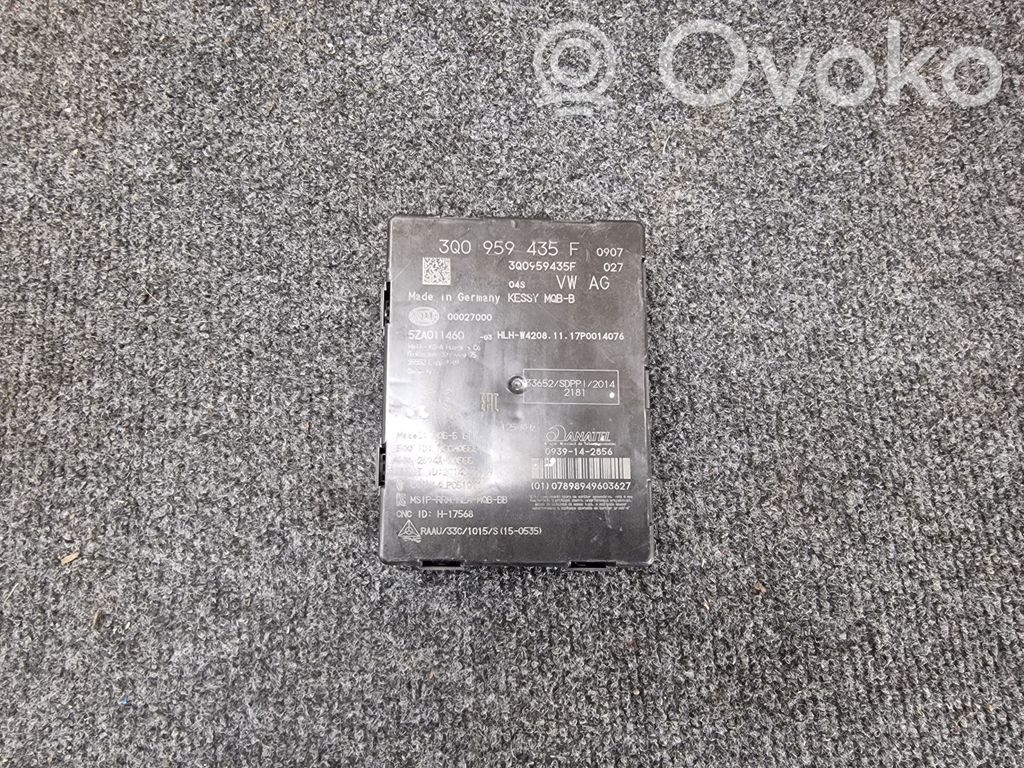 Volkswagen PASSAT B8 Keyless (KESSY) go control unit/module 