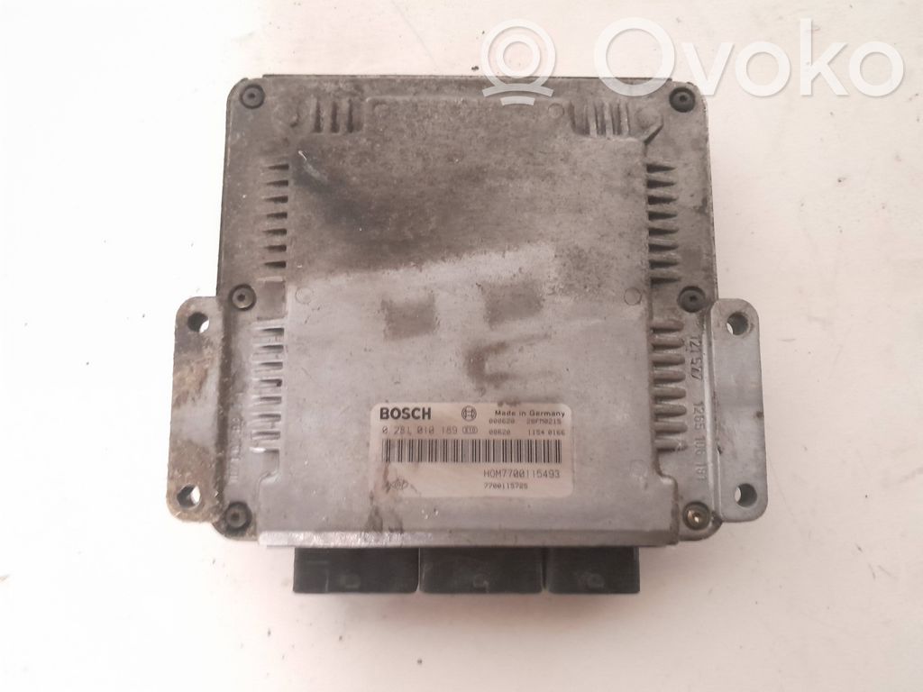 Engine control unit/module ECU   7700115725,28FM0215,0281010189