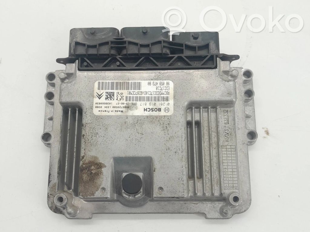Engine control unit/module   9805947380,9686729580,0281019817
