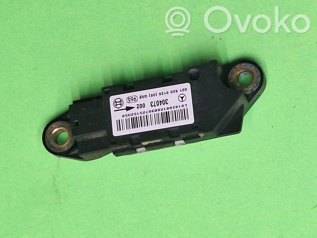 Mercedes-Benz E W211 Sensor impacto/accidente para activar Airbag 