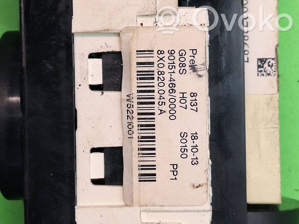 Climate control unit   8X0820045A,W5221001