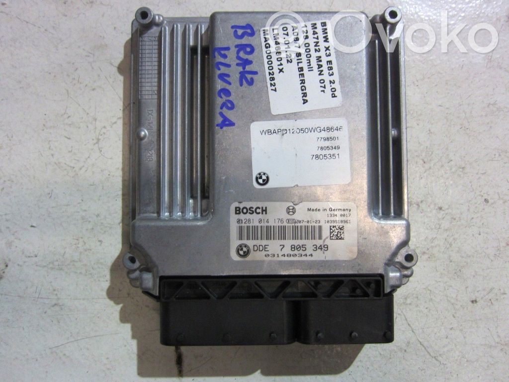 BMW 5 E60 E61 Engine control unit/module 