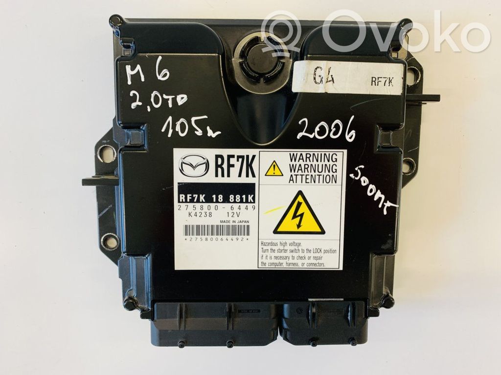Mazda 6 Engine control unit/module 