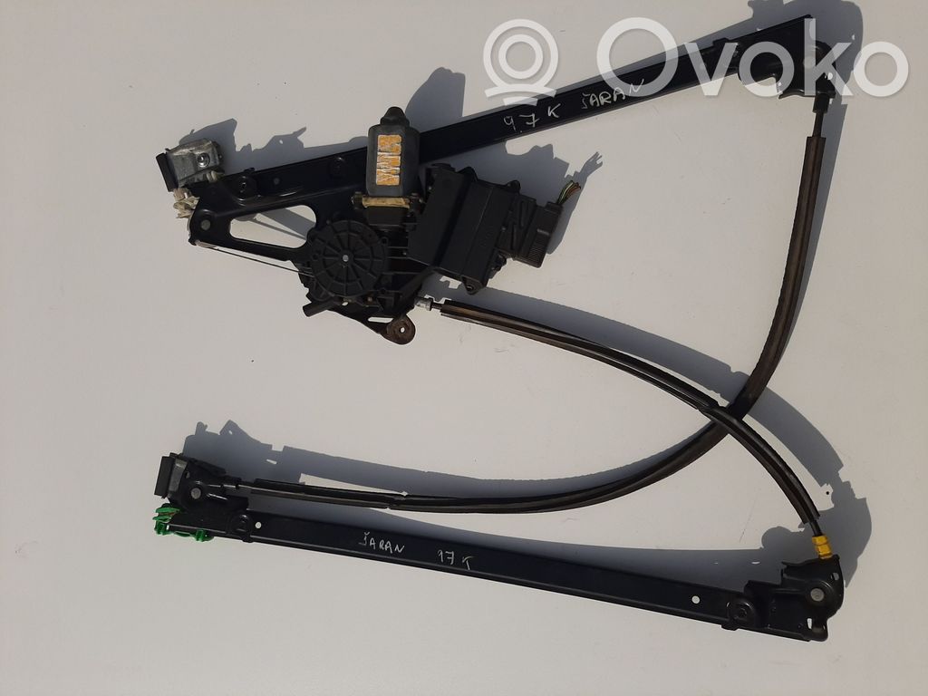 Volkswagen Sharan Front door window regulator with motor 