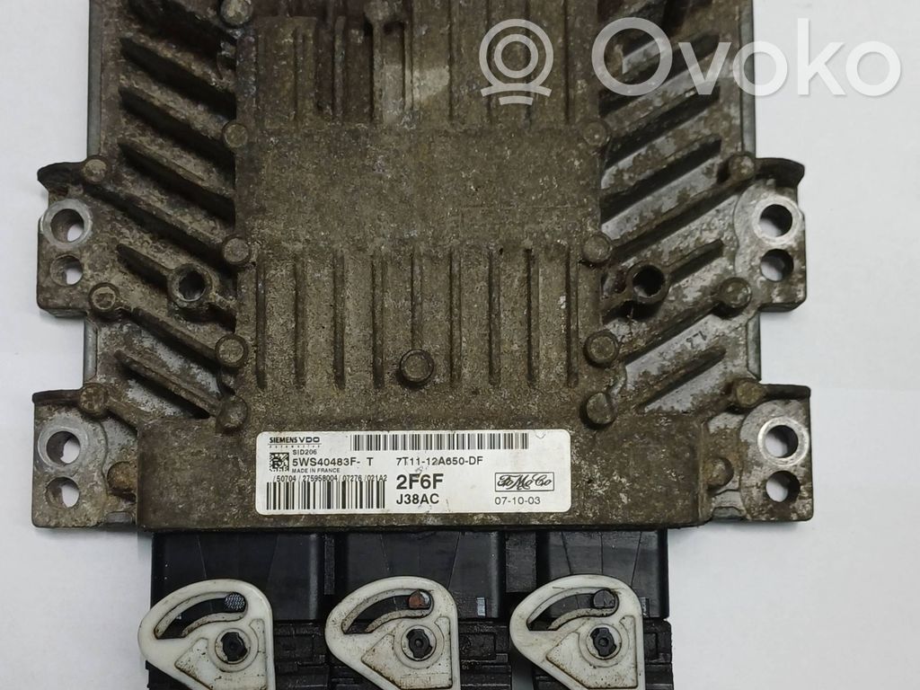 Engine control unit/module   7T1112A650DF,5WS40483FT,J38AC,2F6F