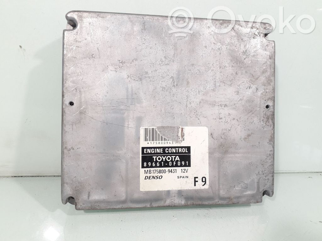 Toyota Corolla Verso AR10 Engine control unit/module 